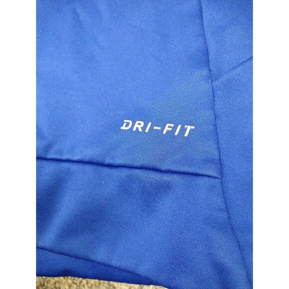 Nike Hoodie Mens Medium Blue Geometric Logo Dri Fit Swoosh Mock Neck - Picture 9 of 9